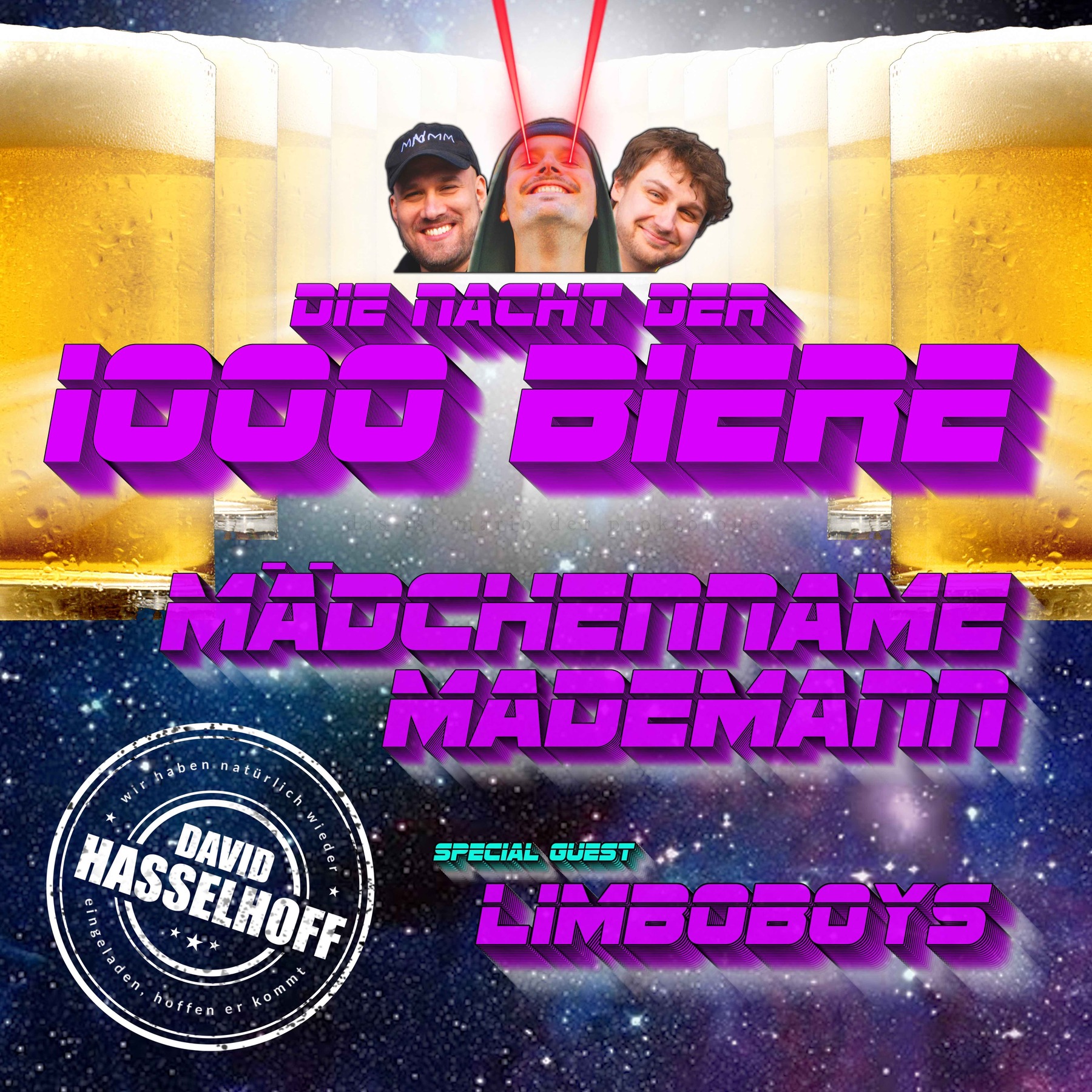 Mädchenname Mademann – Die Nacht der 1000 Biere
