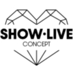 Small show live concept logo grey low